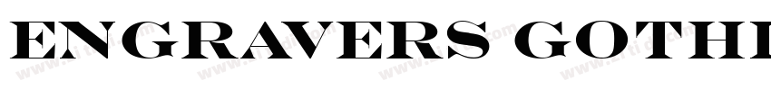 Engravers Gothic Re字体转换